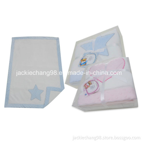 Applique Coral Fleece Baby Blanket